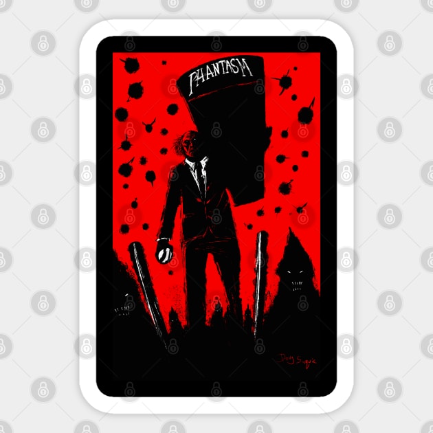 Tall Man Casket Sticker by DougSQ